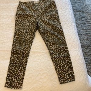 Free people leopard print pants size 30/10